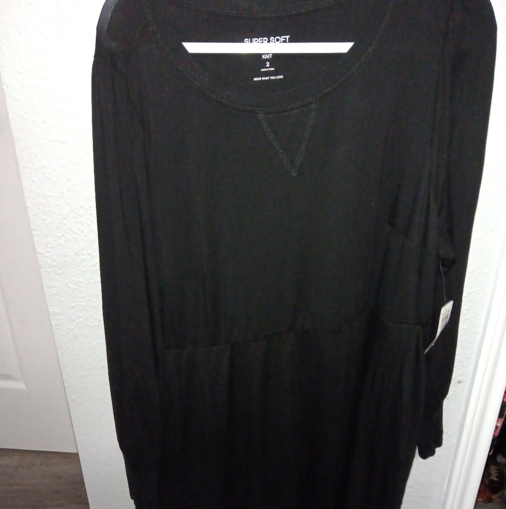 Torrid Size 2 Super Soft Knit Dress with Pockets Skater Dress 2x